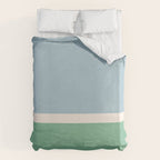 Juniper Color Block Blue and Green Duvet Cover Gallery Image 6