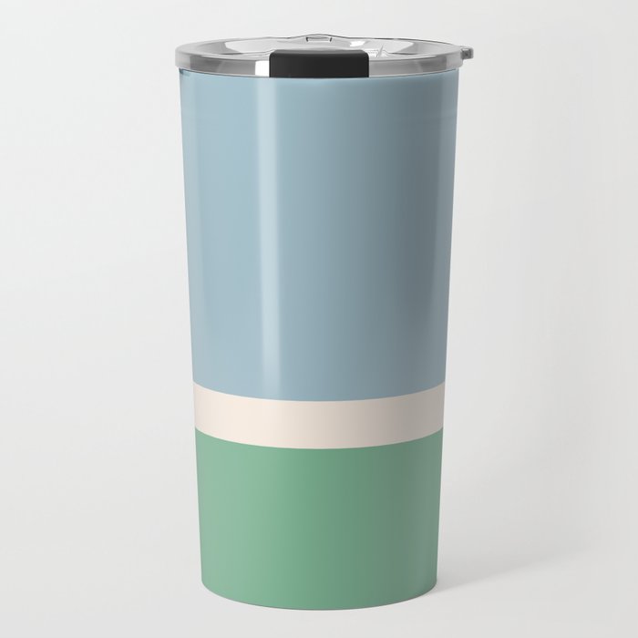Juniper Color Block Blue and Green Travel Mug Gallery Image 1
