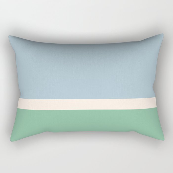 Juniper Color Block Blue and Green Rectangular Pillow Gallery Image 2