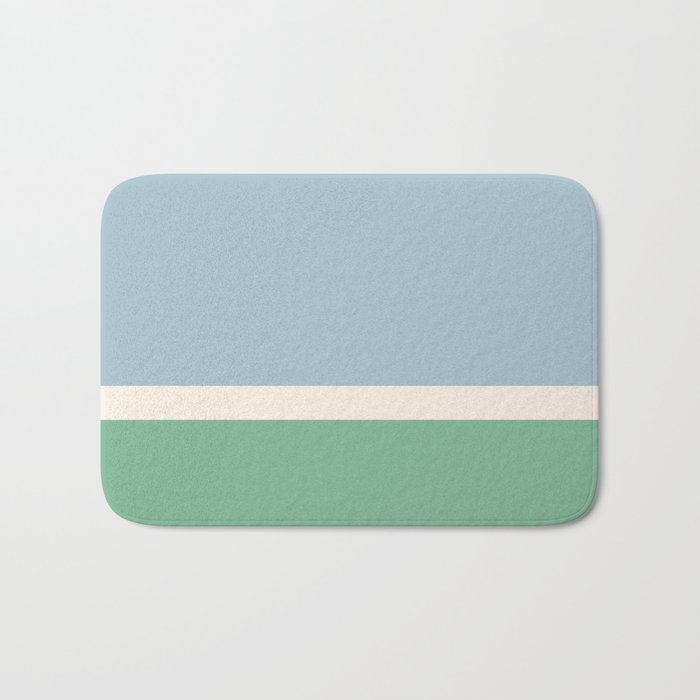 Juniper Color Block Blue and Green Bath Mat Gallery Image 1