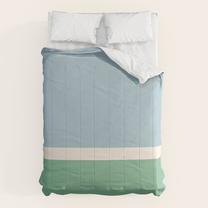 Juniper Color Block Blue and Green Comforter Gallery Image 6