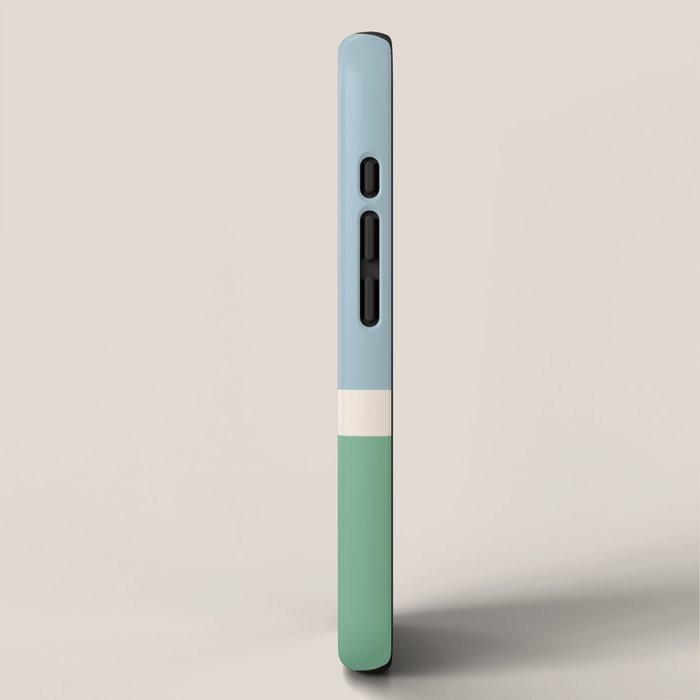 Juniper Color Block Blue and Green iPhone Case Gallery Image 2