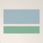 Juniper Color Block Blue and Green Welcome Mat Gallery Image 1