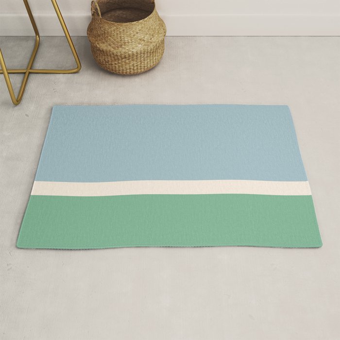 Juniper Color Block Blue and Green Rug Gallery Image 1