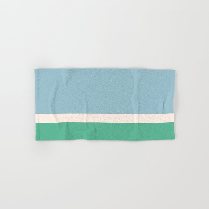 Juniper Color Block Blue and Green Towels Gallery Image 1
