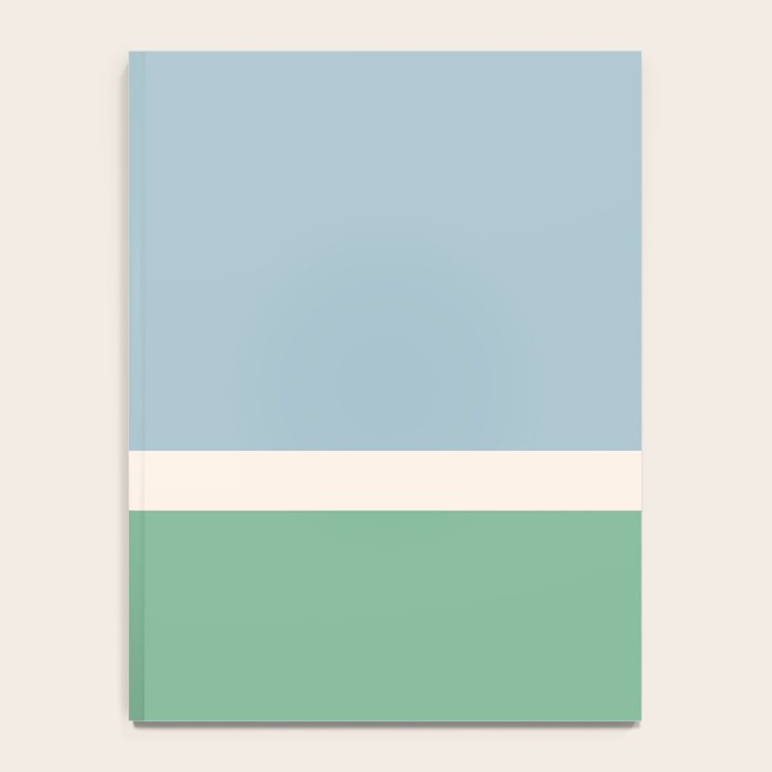 Juniper Color Block Blue and Green Notebook Gallery Image 4