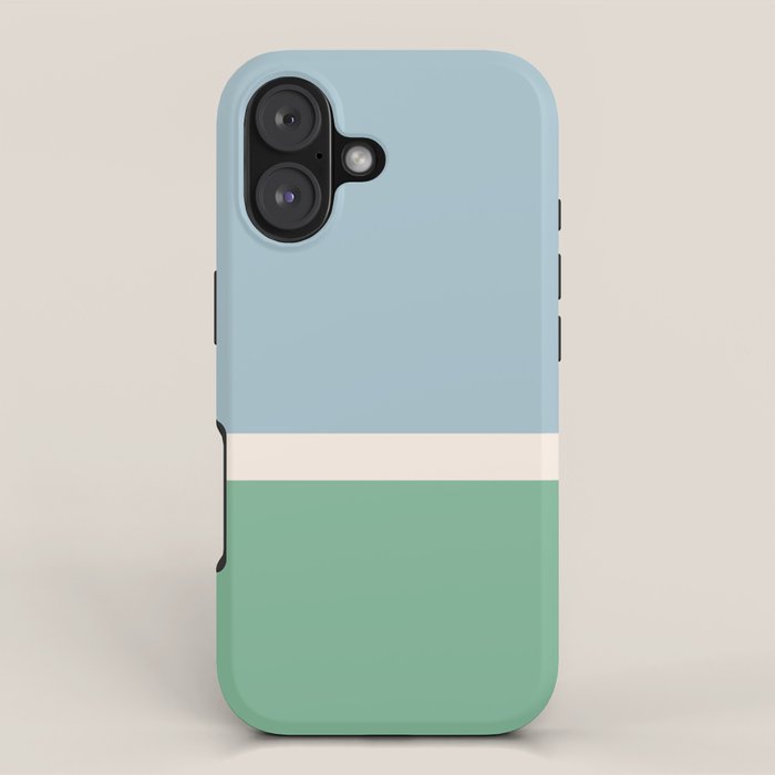 Juniper Color Block Blue and Green iPhone Case Gallery Image 1