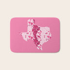 Texas Pink Longhorn Bath Mat Gallery Image 1