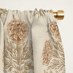 Marigold - faded terracotta and olive Window Curtain Gallery Image 2