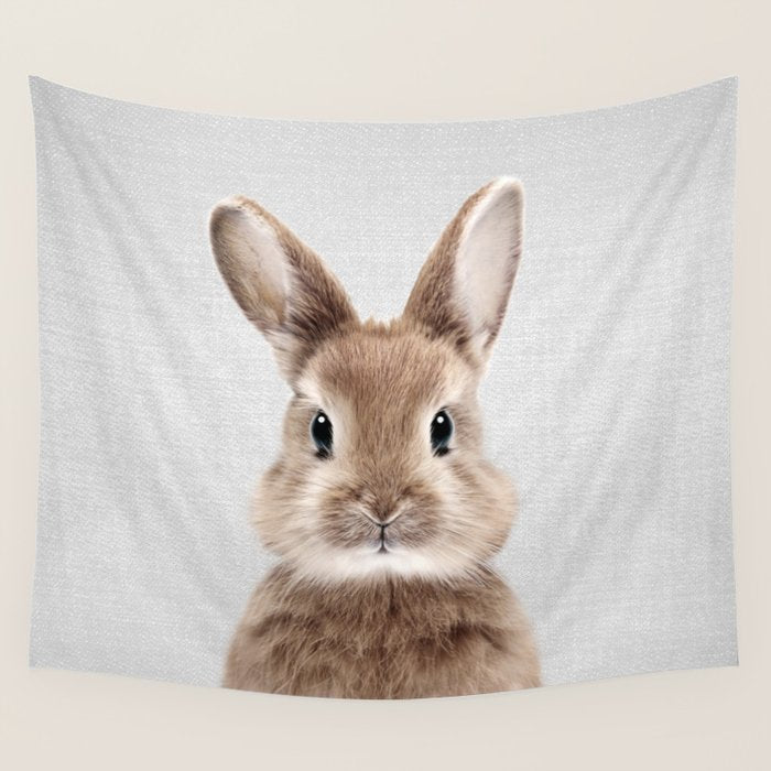 Baby Rabbit - Colorful Wall Tapestry Gallery Image 4