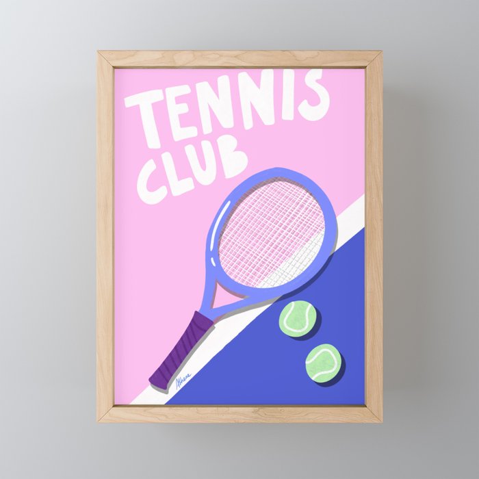 Tennis Club Mini Art Print Gallery Image 1