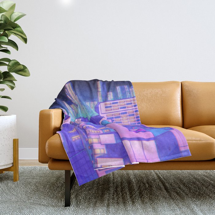 Space Shibuya Throw Blanket Gallery Image 1