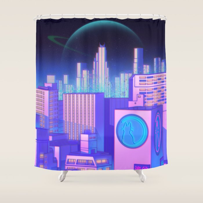Space Shibuya Shower Curtain Gallery Image 1