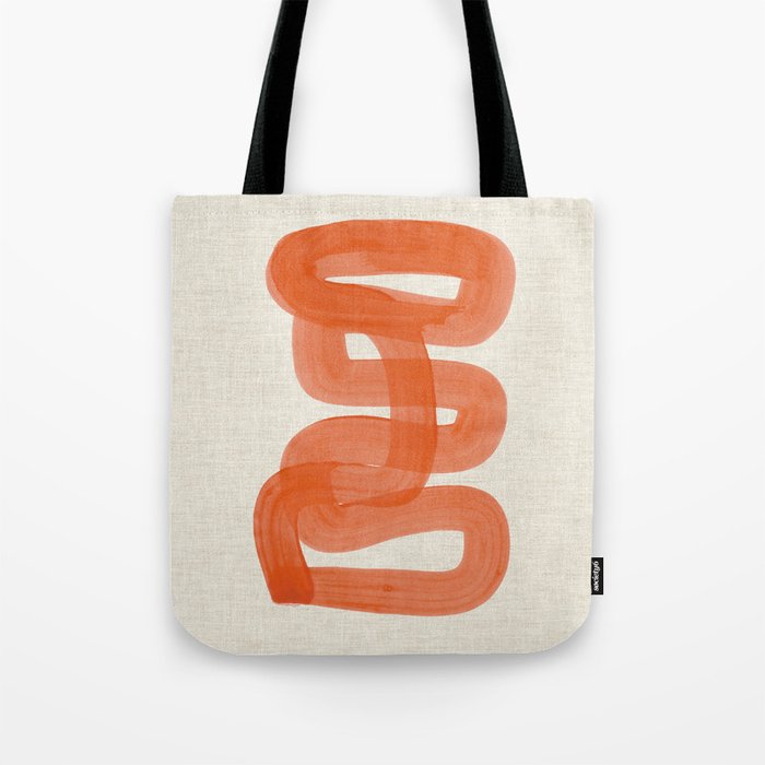 Orange Suave Tote Bag Gallery Image 1