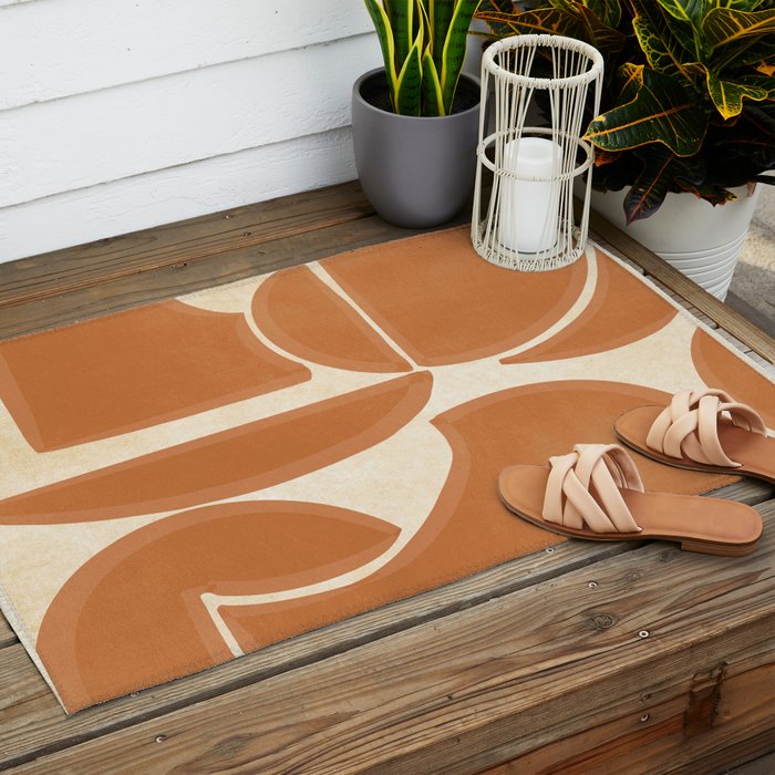 Minimal Abstraction 8 Outdoor Rug Gallery Image 2
