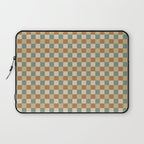 Checkered Multicolor Pattern III Earthy Natural Laptop Sleeve Gallery Image 1
