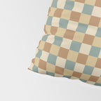 Checkered Multicolor Pattern III Earthy Natural Pillow Sham Gallery Image 4