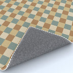 Checkered Multicolor Pattern III Earthy Natural Rug Gallery Image 4
