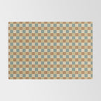 Checkered Multicolor Pattern III Earthy Natural Rug Gallery Image 2