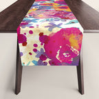 Watercolor flowers and plants 02 Table Runner Gallery Image 1