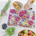 Watercolor flowers and plants 02 Cutting Board Gallery Image 2