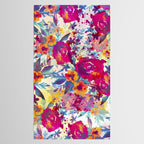 Watercolor flowers and plants 02 Tablecloth Gallery Image 2