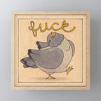 'Fuck' Pigeon 02 Mini Art Print Gallery Image 1