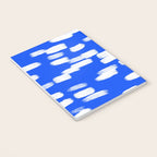 Cobalt Blue and White Brush Stroke Spots Notebook Gallery Image 3