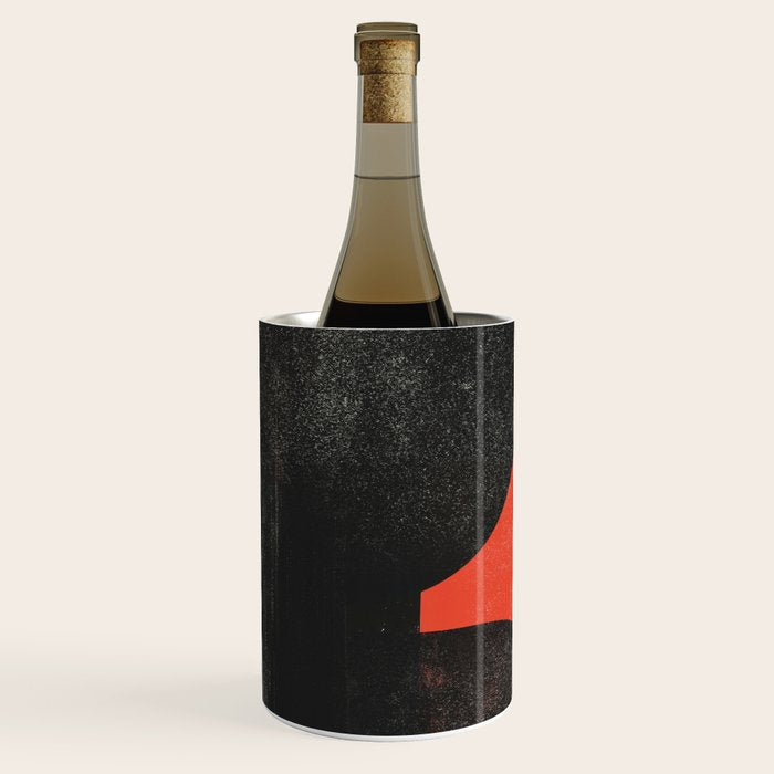 Modern Organic  Black And Red Forms Wine Chiller Gallery Image 1