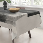 Modern Organic  Black And Red Forms Tablecloth Gallery Image 3