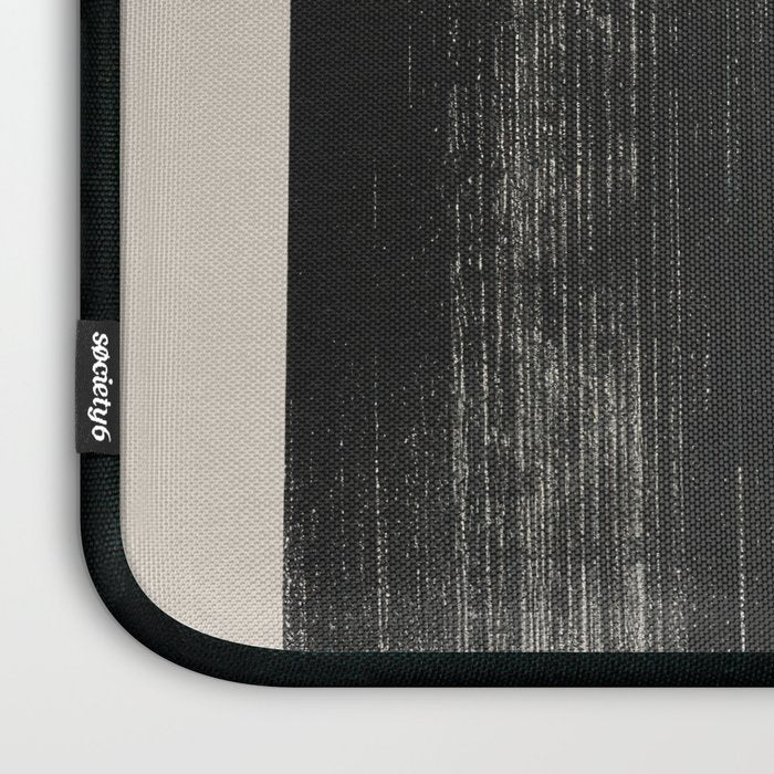 Modern Organic  Black And Red Forms Laptop Sleeve Gallery Image 3