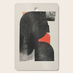 Modern Organic  Black And Red Forms Cutting Board Gallery Image 1