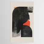 Modern Organic  Black And Red Forms Tablecloth Gallery Image 2