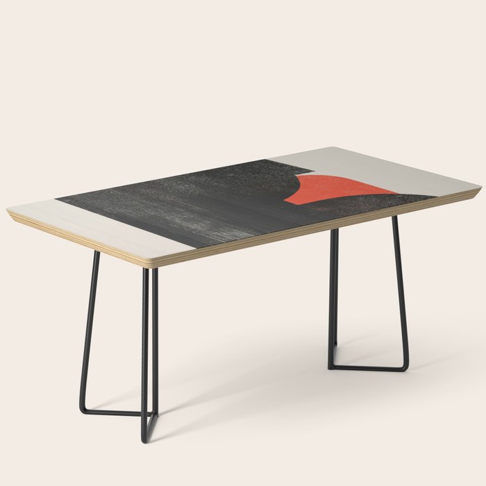 Modern Organic  Black And Red Forms Coffee Table Gallery Image 1