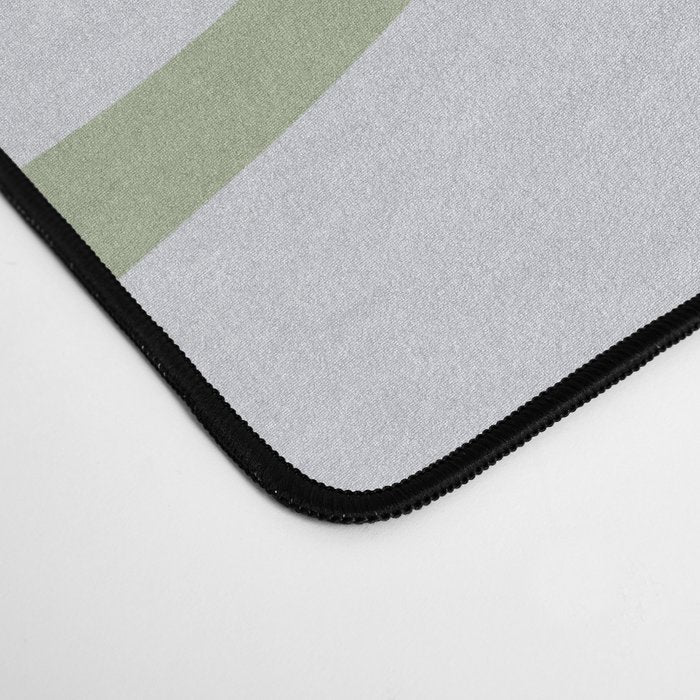 Sage and Silver Liquid Swirl Abstract Desk Mat Gallery Image 4