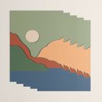Minimal lake side view  Wrapping Paper Gallery Image 3