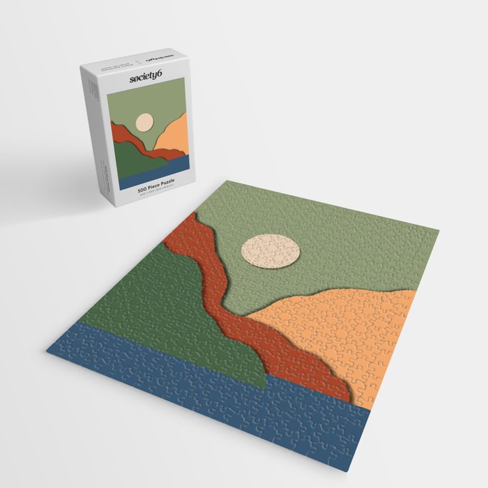 Minimal lake side view  Jigsaw Puzzle Gallery Image 2