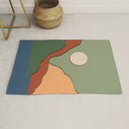 Minimal lake side view  Rug Gallery Image 1