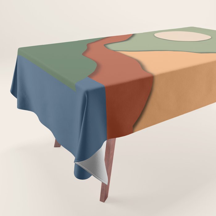 Minimal lake side view  Tablecloth Gallery Image 1