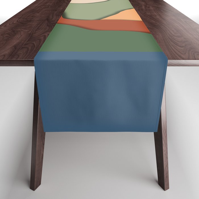 Minimal lake side view  Table Runner Gallery Image 1