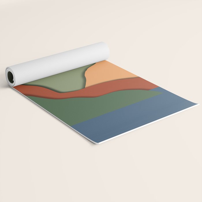 Minimal lake side view  Yoga Mat Gallery Image 2