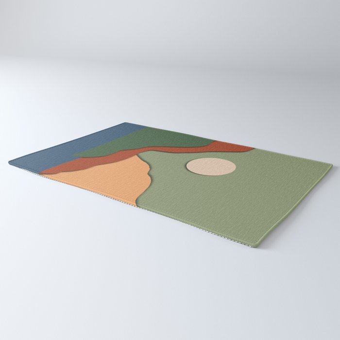 Minimal lake side view  Rug Gallery Image 3