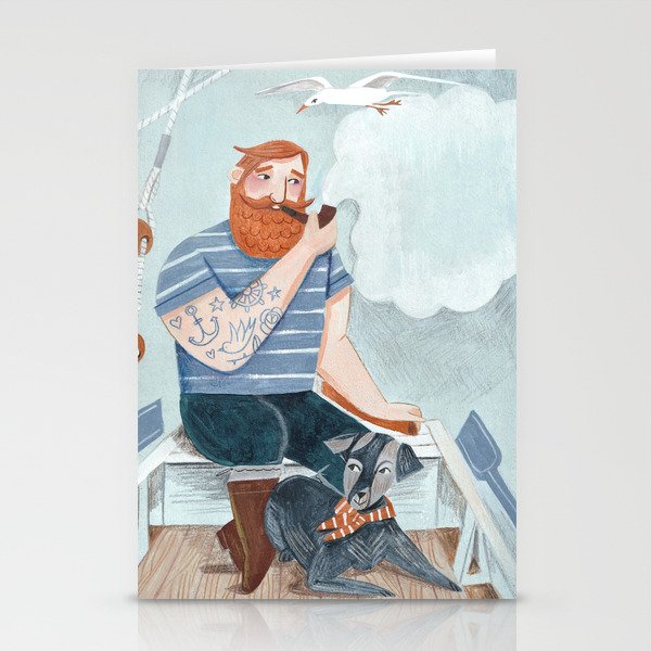 Skipper and Dog Stationery Card Gallery Image 2