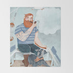 Skipper and Dog Throw Blanket Gallery Image 2