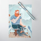 Skipper and Dog Wrapping Paper Gallery Image 1