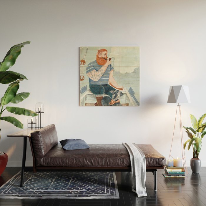 Skipper and Dog Wood Wall Art Gallery Image 2