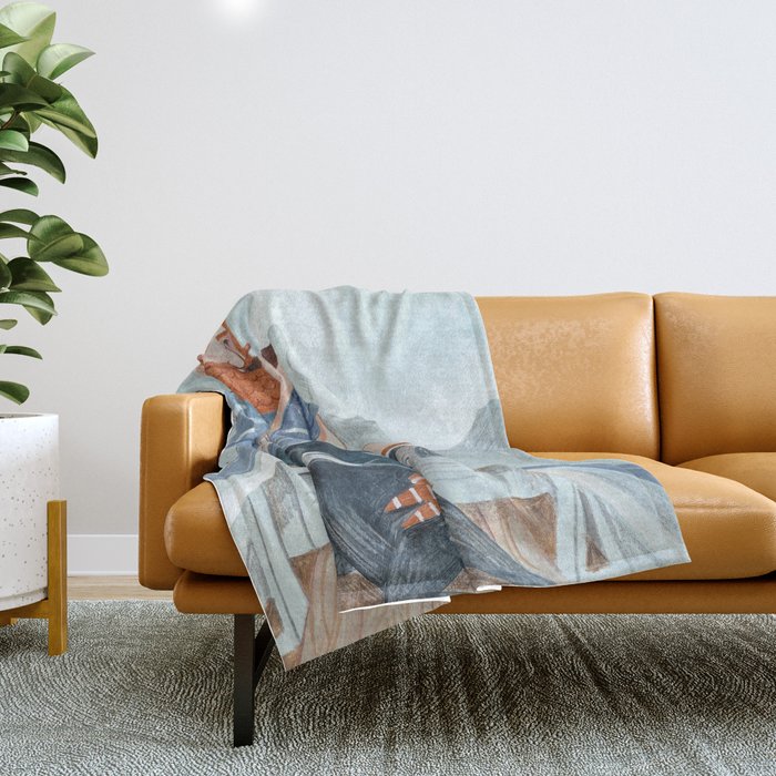 Skipper and Dog Throw Blanket Gallery Image 1