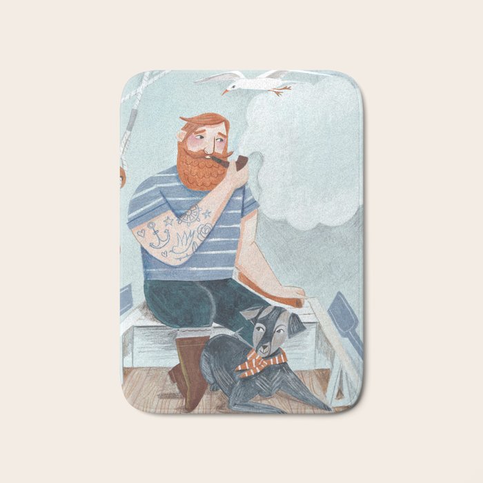Skipper and Dog Bath Mat Gallery Image 1