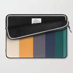 Mid Century Modern Minimalist Color Block Pattern Yellow Grey Green Laptop Sleeve Gallery Image 2