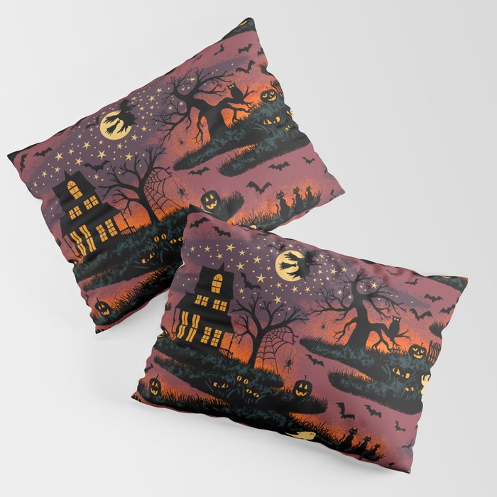 Halloween Night - Bonfire Glow Pillow Sham Gallery Image 3
